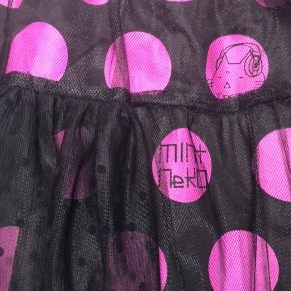 Mint Neko Pink Dot Rare Asymmetrical Skirt <3 - Picture 3 of 4